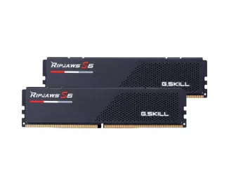 Оперативна пам'ять DDR5 32 Gb (6400 MHz) (Kit 16 Gb x 2) G.SKILL Ripjaws S5 Matte Black (F5-6400J3648F16GX2-RS5K)