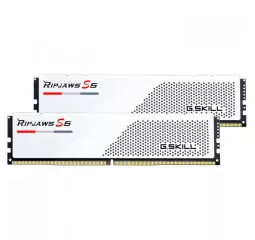 Оперативна пам'ять DDR5 32 Gb (6400 MHz) (Kit 16 Gb x 2) G.SKILL Ripjaws S5 Matte White (F5-6400J3648F16GX2-RS5W)