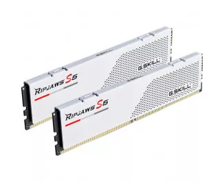 Оперативна пам'ять DDR5 32 Gb (6400 MHz) (Kit 16 Gb x 2) G.SKILL Ripjaws S5 Matte White (F5-6400J3648F16GX2-RS5W)