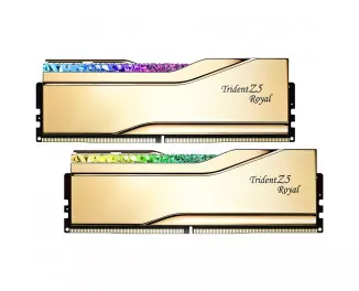 Оперативная память DDR5 32 Gb (6400 MHz) (Kit 16 Gb x 2) G.SKILL Trident Z5 Royal Gold (F5-6400J3039G16GX2-TR5G)