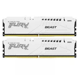 Оперативная память DDR5 32 Gb (6400 MHz) (Kit 16 Gb x 2) Kingston Fury Beast White (KF564C32BWK2-32)