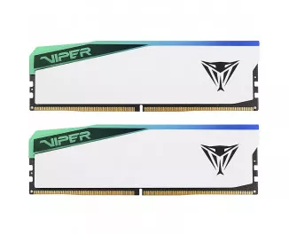 Оперативная память DDR5 32 Gb (6400 MHz) (Kit 16 Gb x 2) Patriot Viper Elite 5 RGB (PVER532G64C32KW)