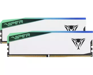 Оперативна пам'ять DDR5 32 Gb (6600 MHz) (Kit 16 Gb x 2) Patriot Viper Elite 5 RGB (PVER532G66C36KW)