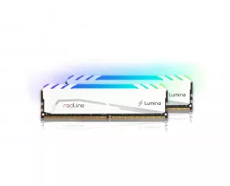 Оперативна пам'ять DDR5 32 Gb (6800 MHz) (Kit 16 Gb x 2) Mushkin Redline Lumina RGB White (MLB5C680BGGP16GX2)