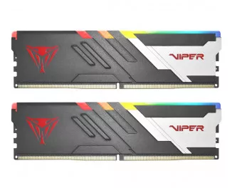 Оперативна пам'ять DDR5 32 Gb (6800 MHz) (Kit 16 Gb x 2) Patriot Viper Venom RGB Black (PVVR532G680C34K)