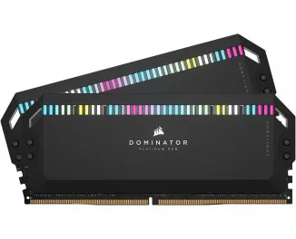 Оперативна пам'ять DDR5 32 Gb (7200 MHz) (Kit 16 Gb x 2) Corsair DOMINATOR PLATINUM RGB Black (CMT32GX5M2X7200C34)