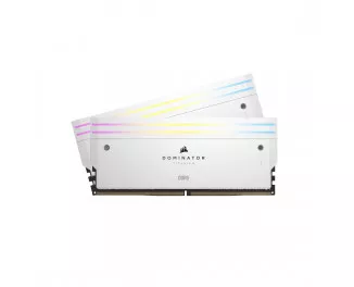 Оперативная память DDR5 32 Gb (7200 MHz) (Kit 16 Gb x 2) Corsair Dominator Titanium RGB White (CMP32GX5M2X7200C34W)