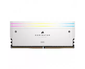 Оперативная память DDR5 32 Gb (7200 MHz) (Kit 16 Gb x 2) Corsair Dominator Titanium RGB White (CMP32GX5M2X7200C34W)