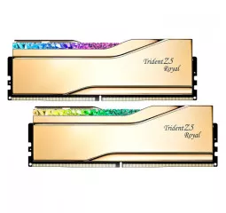 Оперативна пам'ять DDR5 32 Gb (7200 MHz) (Kit 16 Gb x 2) G.SKILL Trident Z5 Royal Gold (F5-7200J3445G16GX2-TR5G)