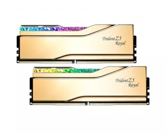 Оперативна пам'ять DDR5 32 Gb (7200 MHz) (Kit 16 Gb x 2) G.SKILL Trident Z5 Royal Gold (F5-7200J3445G16GX2-TR5G)