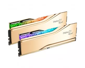 Оперативна пам'ять DDR5 32 Gb (7200 MHz) (Kit 16 Gb x 2) G.SKILL Trident Z5 Royal Gold (F5-7200J3445G16GX2-TR5G)
