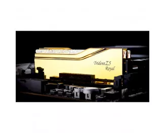 Оперативна пам'ять DDR5 32 Gb (7200 MHz) (Kit 16 Gb x 2) G.SKILL Trident Z5 Royal Gold (F5-7200J3445G16GX2-TR5G)