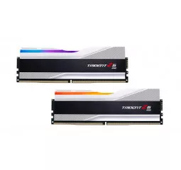 Оперативная память DDR5 32 Gb (8000 MHz) (Kit 16 Gb x 2) G.SKILL Trident Z5 RGB Silver (F5-8000J3848H16GX2-TZ5RS)