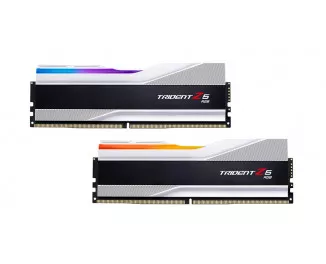 Оперативная память DDR5 32 Gb (8000 MHz) (Kit 16 Gb x 2) G.SKILL Trident Z5 RGB Silver (F5-8000J3848H16GX2-TZ5RS)