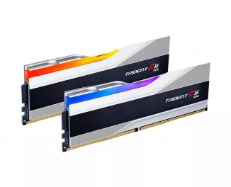 Оперативная память DDR5 32 Gb (8000 MHz) (Kit 16 Gb x 2) G.SKILL Trident Z5 RGB Silver (F5-8000J3848H16GX2-TZ5RS)