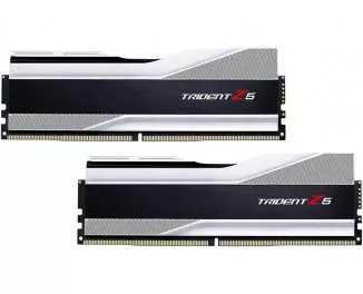 Оперативная память DDR5 32 Gb (8000 MHz) (Kit 16 Gb x 2) G.SKILL Trident Z5 RGB Silver (F5-8000J3848H16GX2-TZ5RS)