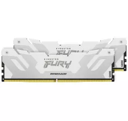 Оперативна пам'ять DDR5 32 Gb (8000 MHz) (Kit 16 Gb x 2) Kingston Fury Renegade White (KF580C38RWK2-32)