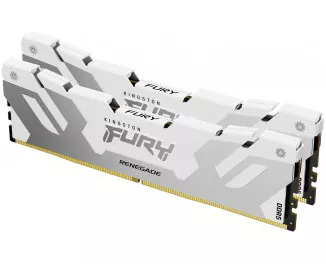 Оперативна пам'ять DDR5 32 Gb (8000 MHz) (Kit 16 Gb x 2) Kingston Fury Renegade White (KF580C38RWK2-32)