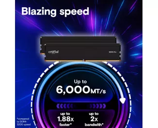 Оперативна пам'ять DDR5 48 Gb (5600 MHz) Crucial Pro (CP48G56C46U5)