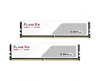 Оперативная память DDR5 48 Gb (6000 MHz) (Kit 24 Gb x 2) G.SKILL Flare X5 Matte White (F5-6000J3036F24GX2-FX5W)
