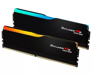 Оперативная память DDR5 48 Gb (6000 MHz) (Kit 24 Gb x 2) G.SKILL Ripjaws M5 Neo RGB Matte Black (F5-6000J3036F24GX2-RM5NRK)