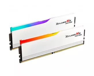 Оперативная память DDR5 48 Gb (6000 MHz) (Kit 24 Gb x 2) G.SKILL Ripjaws M5 Neo RGB Matte White (F5-6000J3036F24GX2-RM5NRW)