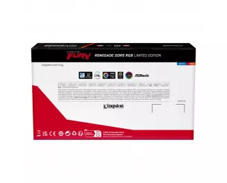 Оперативная память DDR5 48 Gb (8000 MHz) (Kit 24 Gb x 2) Kingston Fury Renegade RGB Limited Edition Red/Black (KF580C36RLAK2-48)