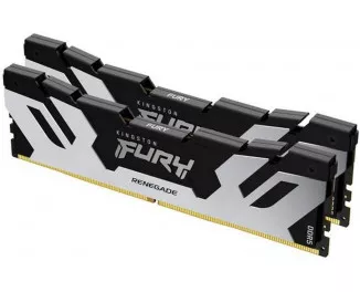 Оперативная память DDR5 48 Gb (8000 MHz) (Kit 24 Gb x 2) Kingston Fury Renegade Silver (KF580C38RSK2-48)