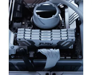 Оперативна пам'ять DDR5 48 Gb (8000 MHz) (Kit 24 Gb x 2) Kingston Fury Renegade Silver (KF580C38RSK2-48)