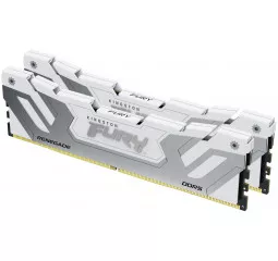 Оперативна пам'ять DDR5 48 Gb (8400 MHz) (Kit 24 Gb x 2) Kingston FURY Renegade White (KF584CU40RWK2-48)