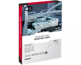 Оперативная память DDR5 48 Gb (8400 MHz) (Kit 24 Gb x 2) Kingston FURY Renegade White (KF584CU40RWK2-48)