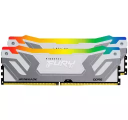 Оперативная память DDR5 48 Gb (8800 MHz) (Kit 24 Gb x 2) Kingston Fury Renegade RGB White (KF588CU42RWAK2-48)