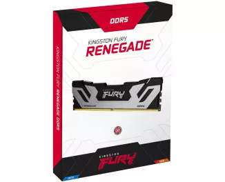 Оперативная память DDR5 48 Gb (8800 MHz) (Kit 24 Gb x 2) Kingston Fury Renegade Silver (KF588CU42RSK2-48)