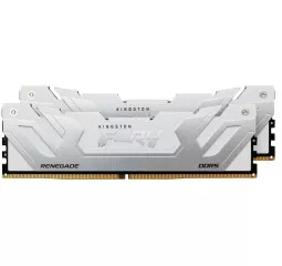 Оперативная память DDR5 48 Gb (8800 MHz) (Kit 24 Gb x 2) Kingston Fury Renegade White (KF588CU42RWK2-48)