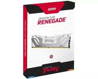 Оперативная память DDR5 48 Gb (8800 MHz) (Kit 24 Gb x 2) Kingston Fury Renegade White (KF588CU42RWK2-48)