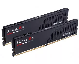Оперативная память DDR5 64 Gb (5200 MHz) (Kit 32 Gb x 2) G.SKILL Flare X5 AMD EXPO Black (F5-5600J3636D32GX2-FX5)