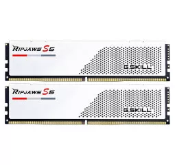 Оперативна пам'ять DDR5 64 Gb (5200 MHz) (Kit 32 Gb x 2) G.SKILL Ripjaws S5 White (F5-5200J3636D32GX2-RS5W)