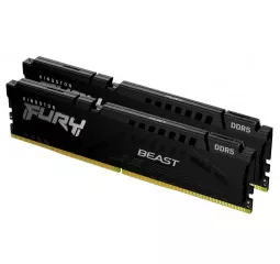 Оперативна пам'ять DDR5 64 Gb (5200 MHz) (Kit 32 Gb x 2) Kingston Fury Beast Black (KF552C40BBK2-64)