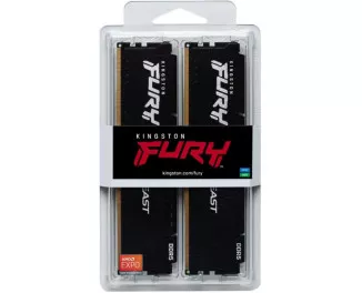 Оперативная память DDR5 64 Gb (5200 MHz) (Kit 32 Gb x 2) Kingston Fury Beast EXPO Black (KF552C36BBEK2-64)