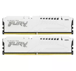 Оперативная память DDR5 64 Gb (5200 MHz) (Kit 32 Gb x 2) Kingston Fury Beast RGB EXPO White (KF552C36BWEAK2-64)