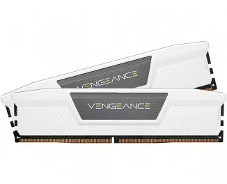 Оперативная память DDR5 64 Gb (5600 MHz) (Kit 32 Gb x 2) Corsair Vengeance White (CMK64GX5M2B5600C40W)