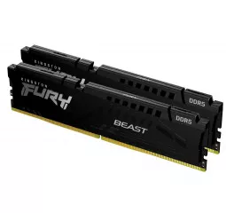 Оперативна пам'ять DDR5 64 Gb (5600 MHz) (Kit 32 Gb x 2) Kingston Fury Beast EXPO Black (KF556C36BBEK2-64)