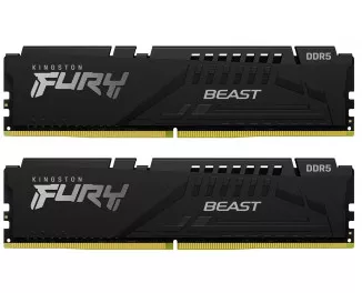 Оперативная память DDR5 64 Gb (5600 MHz) (Kit 32 Gb x 2) Kingston Fury Beast EXPO Black (KF556C36BBEK2-64)