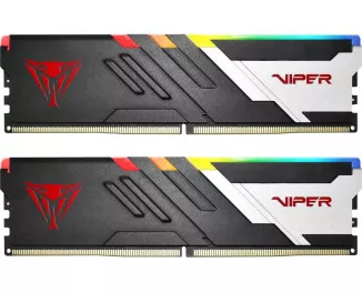 Оперативна пам'ять DDR5 64 Gb (5600 MHz) (Kit 32 Gb x 2) Patriot Viper Venom RGB (PVVR564G560C40K)
