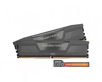 Оперативная память DDR5 64 Gb (6000 MHz) (Kit 32 Gb x 2) Corsair Vengeance Grey (CMK64GX5M2B6000Z40)