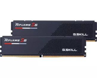 Оперативная память DDR5 64 Gb (6000 MHz) (Kit 32 Gb x 2) G.SKILL Ripjaws S5 Black (F5-6000J3040G32GX2-RS5K)
