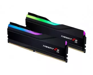 Оперативная память DDR5 64 Gb (6000 MHz) (Kit 32 Gb x 2) G.SKILL Trident Z5 RGB Black (F5-6000J3040G32GX2-TZ5RK)