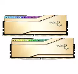 Оперативная память DDR5 64 Gb (6000 MHz) (Kit 32 Gb x 2) G.SKILL Trident Z5 Royal Gold (F5-6000J2836G32GX2-TR5G)