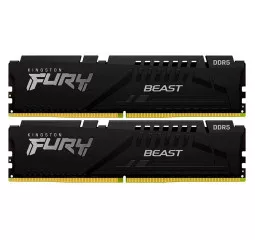 Оперативная память DDR5 64 Gb (6000 MHz) (Kit 32 Gb x 2) Kingston Fury Beast Black (KF560C30BBK2-64)