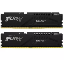 Оперативная память DDR5 64 Gb (6000 MHz) (Kit 32 Gb x 2) Kingston Fury Beast Black (KF560C40BBK2-64)